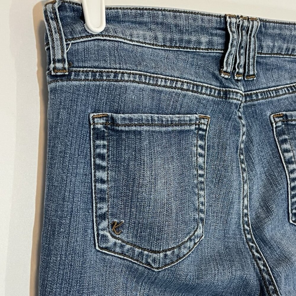 Kut From The Kloth Jeans Women's 8 Blue Catherine Boyfriend Straight Mid Rise - Picture 12 of 16
